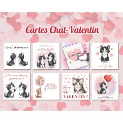 10 cartes gratuites à imprimer St Valentin