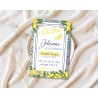 Détail du design Dolce Vita avec citrons, Vespa et illustrations méditerranéennes