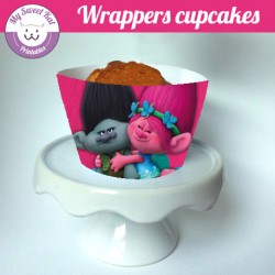 Wrapper Pour Cupcake Sur Le Theme Trolls