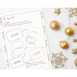 Lettre au Père Noël gratuite à imprimer